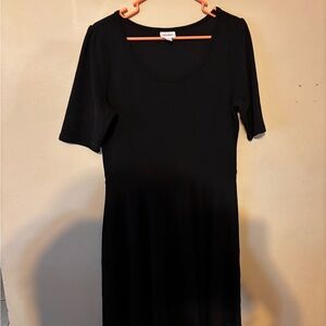 LuLaRoe Classic Black Midi Dress